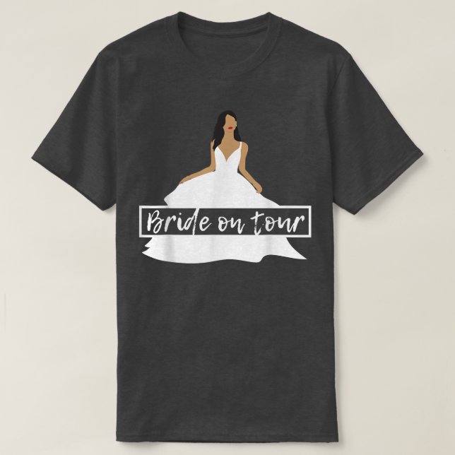 Camiseta de Despedida de Solteira Tour da Noiva (Frente do Design)