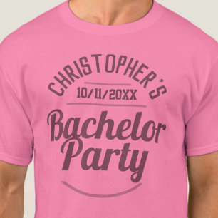 Camiseta de despedida de solteiro do homem