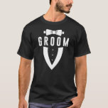 Camiseta de despedida de solteiro do noivo<br><div class="desc">Design requintado para eventos especiais. A festa de casamento,  despedida de solteiro,  a noite dos fanfarrões.</div>