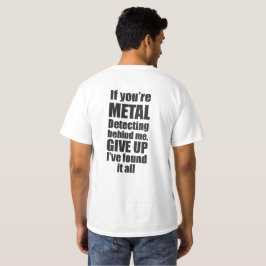 Camiseta de detecção de metais