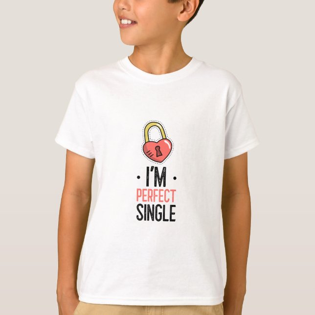 Camiseta de Dia dos Namorados engraçada para crian (Frente)