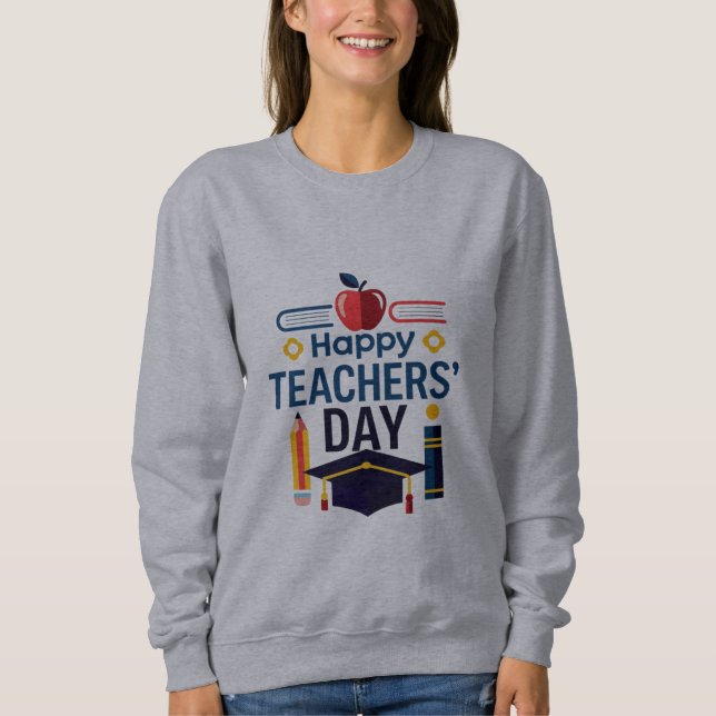 Camiseta de dia dos professores feliz  (Frente)