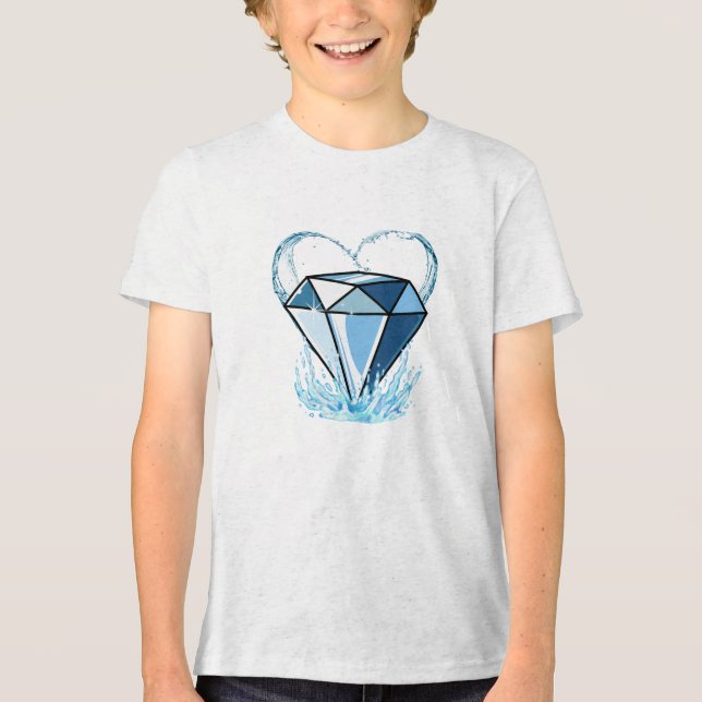 Camiseta de diamante para jovens (Frente)