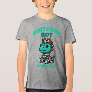 Camiseta de Dinossauro de Aniversário - Idade Pers