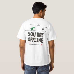 Camiseta de Dinossauro Divertido Fora do Ar