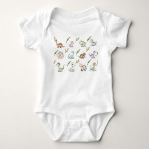 Camiseta de Dinossauro em Aquarela