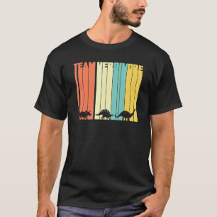 Camiseta de Dinossauro Herbívoro Equipe Vegano Veg