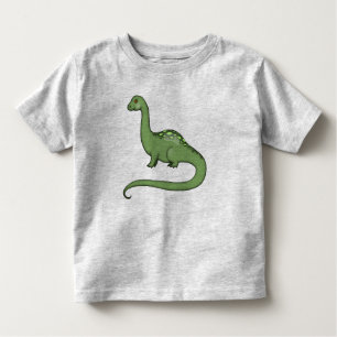 Camiseta de Dinossauro Longo Cute para Crianças