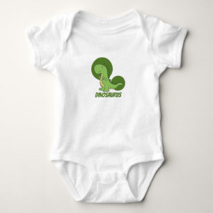 Camiseta de Dinossauro Moderno Verde