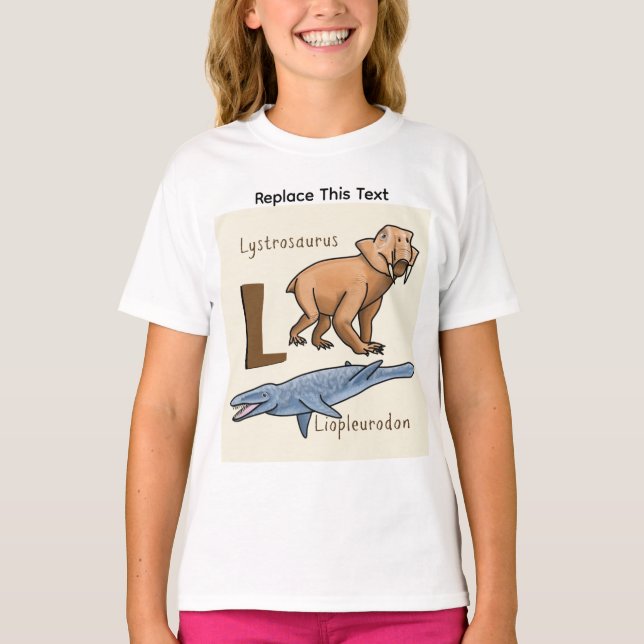 Camiseta de Dinossauro ou Animal Pré-Histórico (Frente)