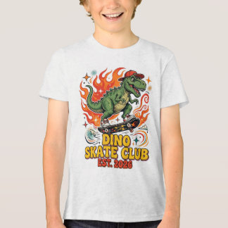 Camiseta de Dinossauro para Meninos - Dino Skate C