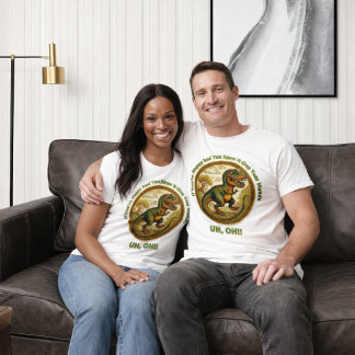 Camiseta de Dinossauro Se Você Está Feliz
