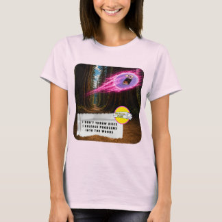 Camiseta de Disc Golf Piadas de Embrulho de Chicle