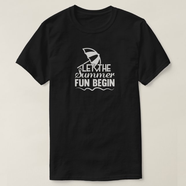 Camiseta de Diversão de Verão (Frente do Design)