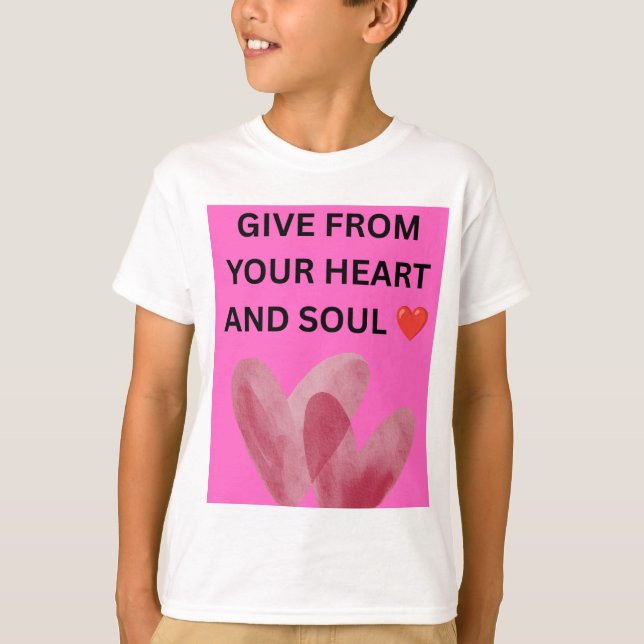 CAMISETA DE DO SEU CORAÇÃO E ALMA ❤️ (Frente)