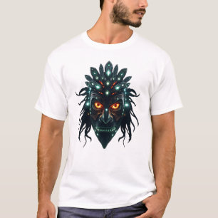 Camiseta de dobra tribal - Máscara flutuante surre