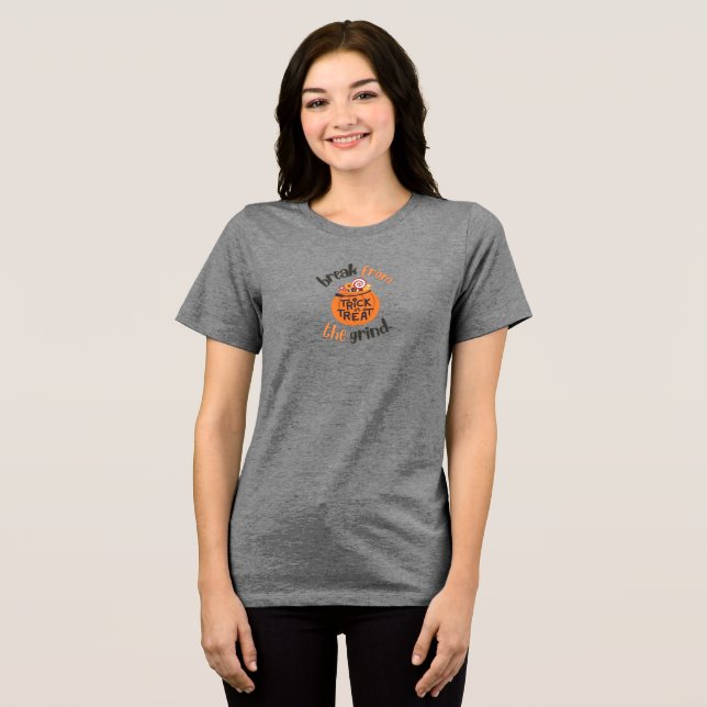 Camiseta de Doce ou Travessura (Frente Completa)