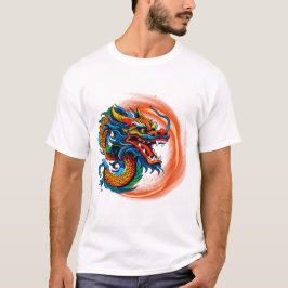 Camiseta de dragão chinês
