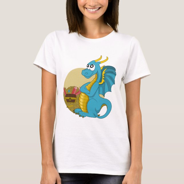 Camiseta de dragão de desenho animado (Frente)