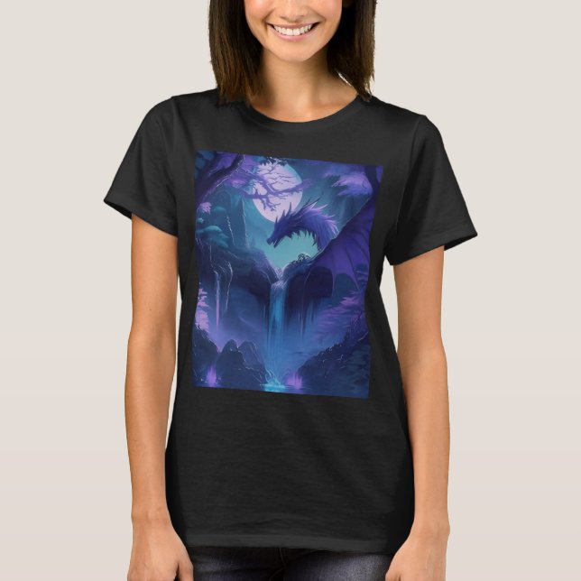 Camiseta de dragão feminino (Frente)