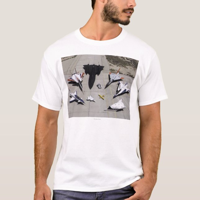 Camiseta De Dryden da pesquisa frota 1997 de aviões na (Frente)