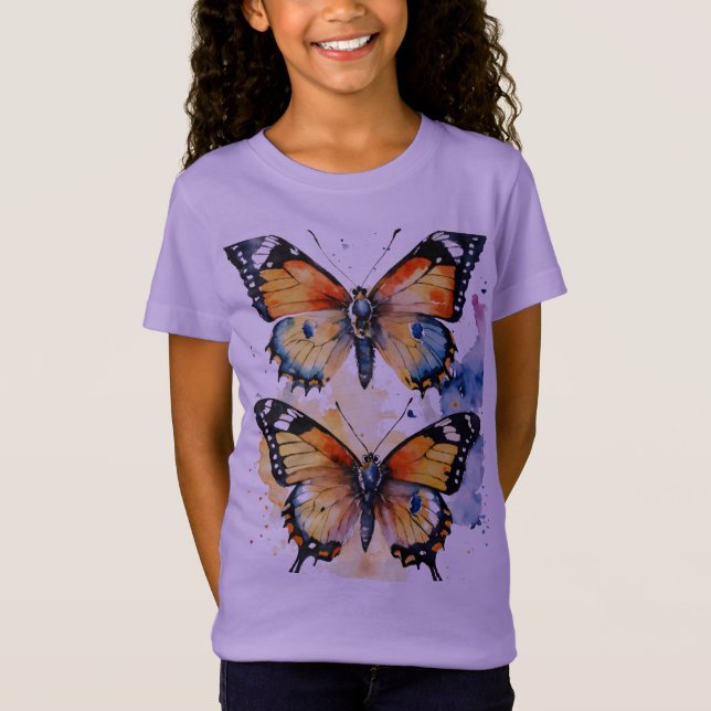 Camiseta de duas borboletas (Frente)