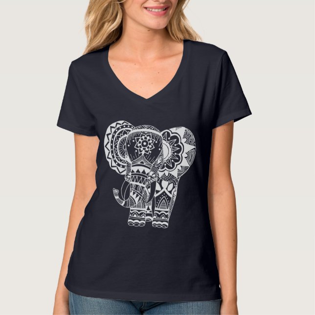 Camiseta de Elefante Branco da Boêmia (Frente)