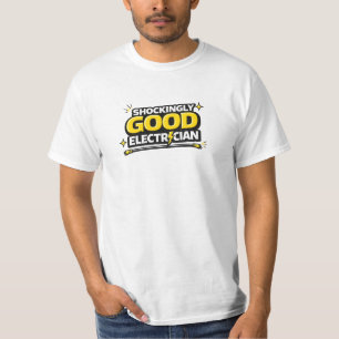 Camiseta de Eletricista Engraçado e Ousado em Esti