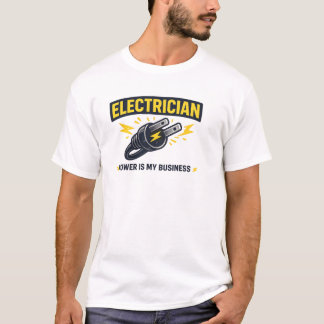 Camiseta de Eletricista Engraçado Energizado pela 