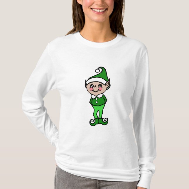 Camiseta de Elfo de Natal (Frente)