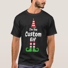 Camiseta de Elfo Personalizada, Camisa de Natal Pe