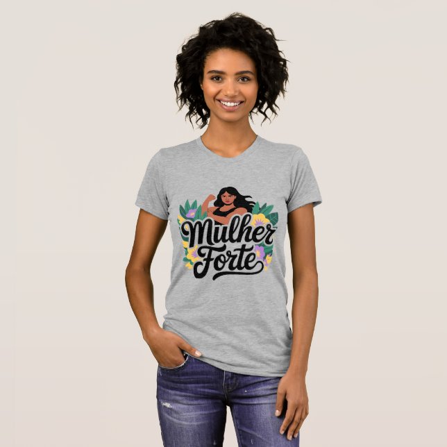 Camiseta de Empoderamento Feminino Brasileira Chef (Frente Completa)