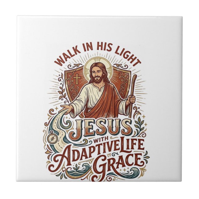 Camiseta de Encorajamento para Deficientes Jesus I (Frente)