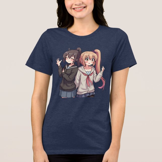 Camiseta de Energia da Menina de Anime (Frente)