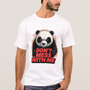 Camiseta de Energia do Panda Irritado 