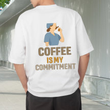 Camiseta de Enfermeira Compromisso com Café