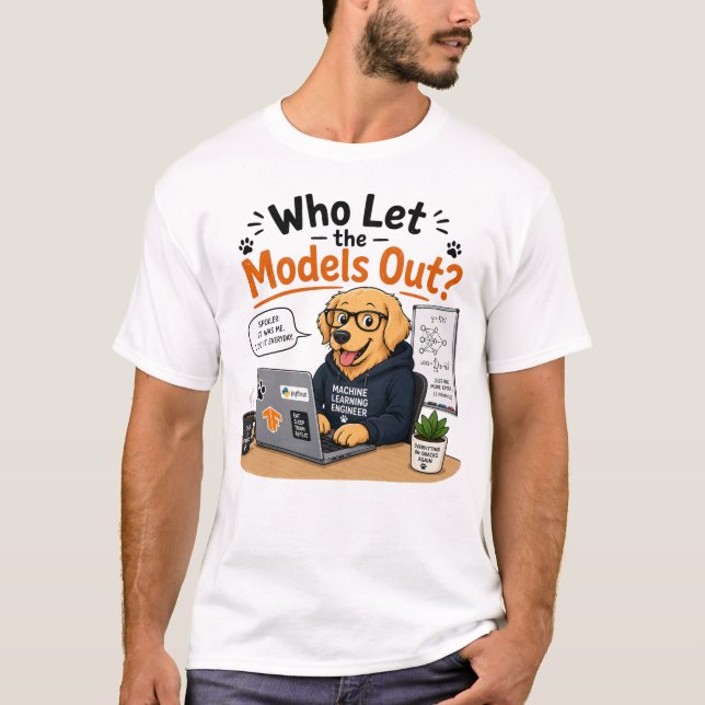 Camiseta de Engenheiro de Aprendizado de Máquina (Frente)
