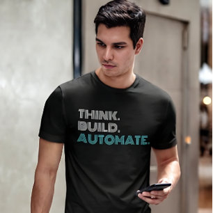 Camiseta de Engenheiro de Robótica Pense Construa