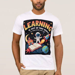 Camiseta de Ensino de Espaço de Aprendizagem de Mi