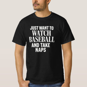 Camiseta de Enthusasta de Beisebol e Soneca