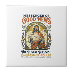 Camiseta de Entrega de Trabalhador Postal de Jesus