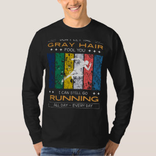 Camiseta de Entusiasta de Corrida - Cabelo Grisalh