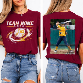 Camiseta de equipe de beisebol personalizada