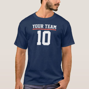 Camiseta de Equipe Personalizada com Estrelas