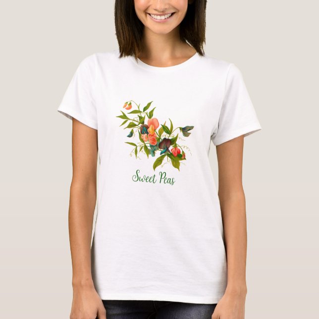 Camiseta de Ervilhas Doces de Verão (Frente)