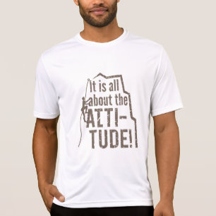 Camiseta de Escalada de Montanha Grunge Atitude ou