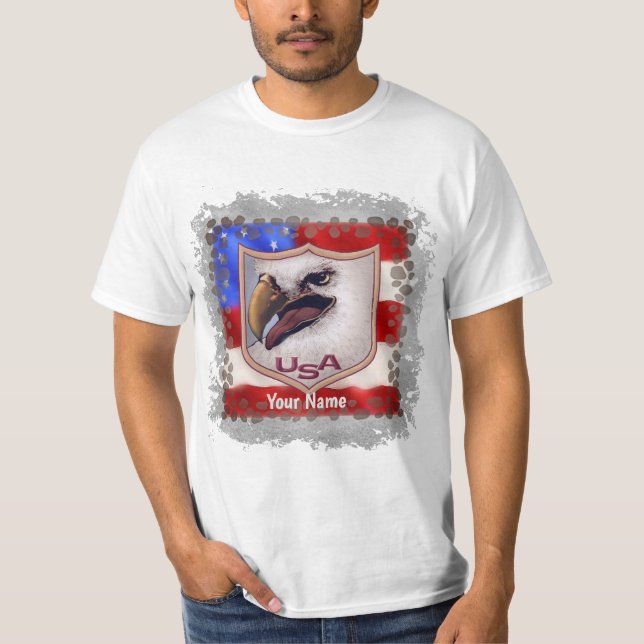 Camiseta de escudo USA Eagle (Frente)