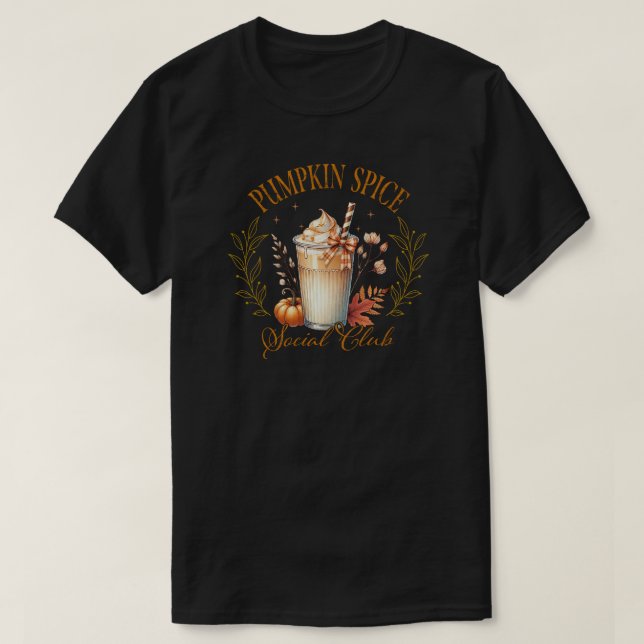 Camiseta de Especiarias de Abóbora (Frente do Design)