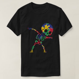 Camiseta de Esqueleto Dabbin' para Aceitação do Au