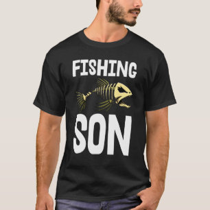 Camiseta de Esqueleto de Filho Pescador Dentes Afi